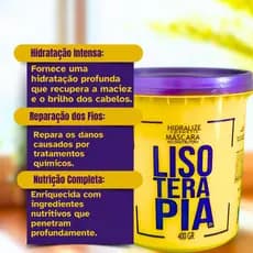 Máscara Reconstrutora Capilar Sem Formol Lisoterapia Dos Fios 400g Hidralize Super Resultado