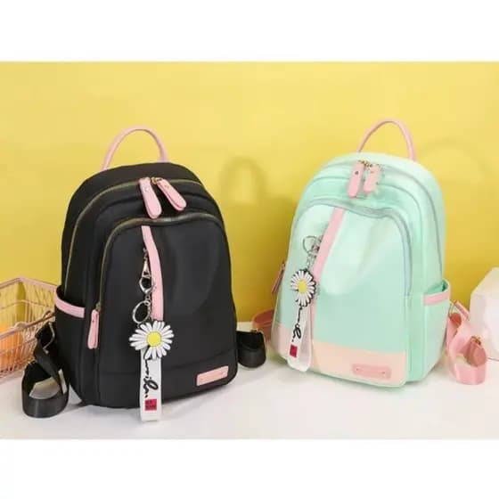 mochila de nylon casual feminina a prova dagua mochila escolar com urso 186