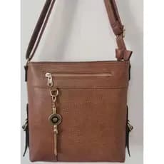 bolsa feminina transversal com chaveiro 7008