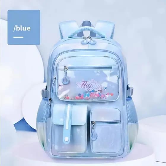 mochila de grande capacidade para meninas, mochila de estudante, mochila leve com proteção para a coluna, mochila infant