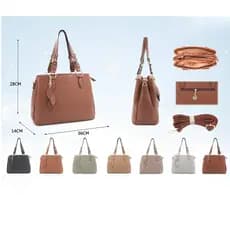 Bolsa feminina nova de grande capacidade, bolsa de ombro versátil, bolsa mensageiro moderna com 1 zíper 3 divisórias 328