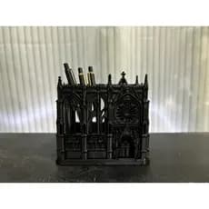 Porta Caneta Catedral Gótica | Organizador de Mesa Notre Dame Dark | Impressão 3D