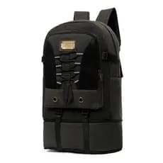 Mochila de Lona Masculina Grande 50L Reforçada Resistente Alta Qualidade Escolar Trabalho Viagem Camping Trilha