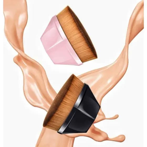 Pincel Flawless Profissional De Base Plana Para Maquiagem - Pincel de Base Plano