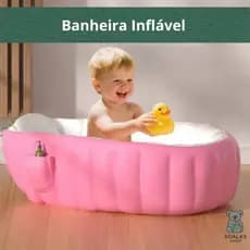 Banheira Infantil Inflável Portátil Para Casa Ou Viagem