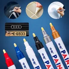 Caneta Paint Original Reparadora Pintura Automotiva Permanente Não Sai Na Água Tira Riscos Carro Moto Retoque de Placa T