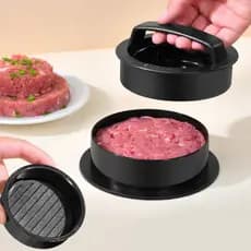 Moldes Forma de Hambúrguer com Base Removível (Grande e Pequeno)