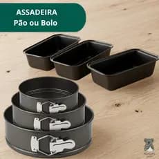 Assadeiras Formas Antiaderente para torta Bolo ou com Fundo Removível