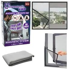 kit 4 Super Tela Mosquiteira Janela Ajustável Anti Insetos