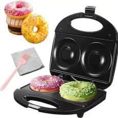 Super Máquina De Donuts Grande 220v Antiaderente Sem Fritura