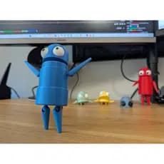 [MELHOR QUALIDADE + MELHOR PREÇO] Boneco R.E.P.O. Articulado - Miniatura 3D Decoração Gamer e Colecionáveis