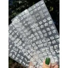 200 ADESIVOS DE UNHAS MODELOS BRANCOS  EXCLUSIVOS MOD 07