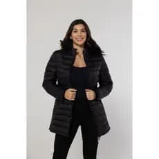 Jaqueta Parka casaco sobretudo nylon forrada pelinho outono e inverno lançamento 2026