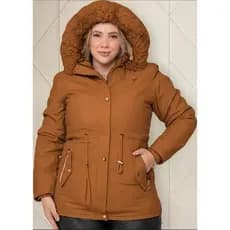 Jaqueta Parka Forrada Pelucia Plus Size G2 ao G5
