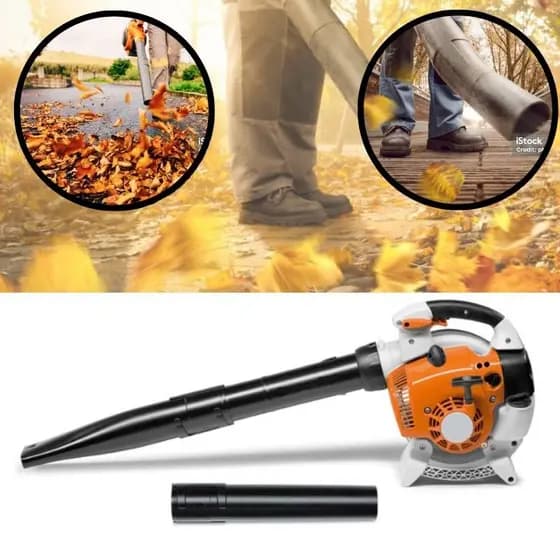 Soprador de Folhas a Gasolina Profissional Nakasaki 33CC Potente com Tanque de 0,9L para Jardinagem