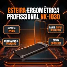 Esteira Elétrica Dobrável Knakasaki 120kg Compacta Para Apartamento Silenciosa Caminhada Residencial