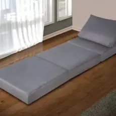 Cama Dobrável Puff 3 em 1 Vira Cama Colchão Solteiro Sofá Multiuso Colchonete Portátil Retrátil