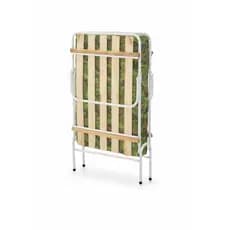 Cama Dobrável Solteiro Com Colchão Portátil Compacta Visitas Camping Quarto Estrutura Reforçada