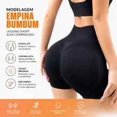 Short Feminino Empina Bumbum Preto