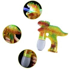 Lança Bolhas De Sabão Dinossauro Luz E Som Brinquedo