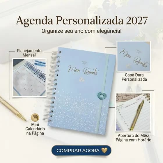 Agenda Personalizada Coleção Harmonia - Neutro - 2027 - Diversas Capas
