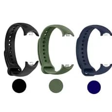 Pulseira Silicone Para Mi Band 10 9 8 Trava Metal Soft Premium