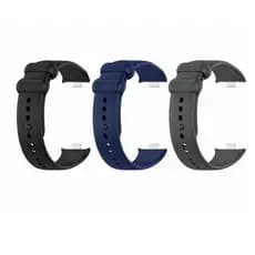 Pulseiras Silicone Soft Para Mi Band 8 9 Pro Redmi Watch 4 5 Trava Metal Premium