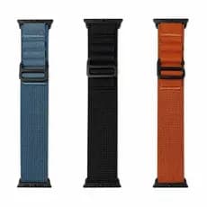Pulseiras Alpine Loop Fivela Conector Preto Para Apple Smartwatch Ultra 42/49mm