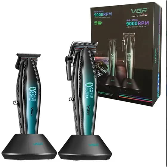 Combo Vgr Maquina de Corte V270 + Maquina de Acabamento V992 Profissional Bivolt + BRINDE
