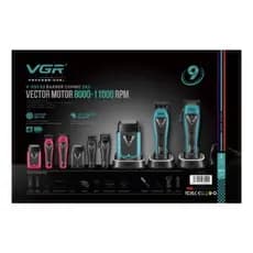 Combo Vgr V-035 S3 Corte + Acabamento + Shaver Bivolt Azul-turquesa 127/220v + BRINDE