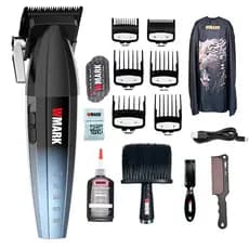 Maquina De Cortar Cabelo Com Display Led Wmark NG 2038 Prateado