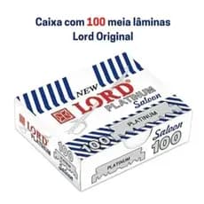 Lord 100 Lâminas Para Barba Platinum - Meia Lâmina Original Alta Qualidade