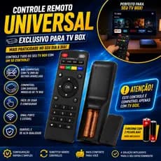 Kit 2 Controle Remoto Smart Tv Aparelho Tv Box Pro 4k Pilhas