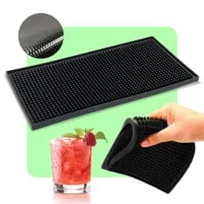 Tapete Escorredor D'Louça 15x30 Emborrachado Antiderrapante P/Preparar Drinks Barmen /Protege Móveis