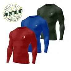 Kit 2 Camisas Uv Segunda Pele Masculina Proteção Solar Manga Longa