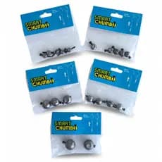 Chumbada de Pesca Reposição Rodadinha Pesada 28g até 50g Chumbo de Pesca Troca Rapida Smart Chumbo