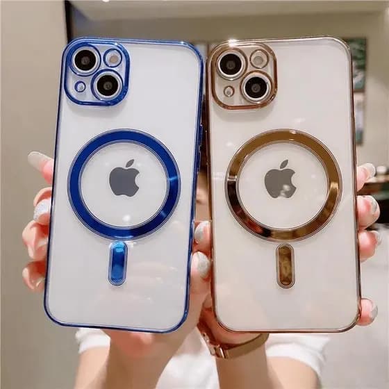 Capa Capinha Case Com MagSafe Metal para Iphone 11 11PRO MAX 12 12PRO MAX 13 13PRO MAX 14 14PRO MAX 15 15PRO MAX