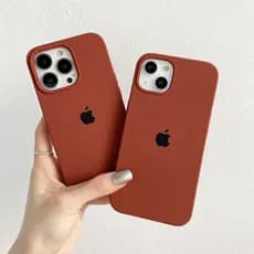 Capa Capinha Marron Aveludada Para IPhone XR 11 11PRO 12 12PRO MAX 13 13PRO 14 14PRO MAX  15 15PRO MAX 16 16PRO 17 17PRO