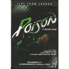 Poison DVD 7 Days Live - Live From London
