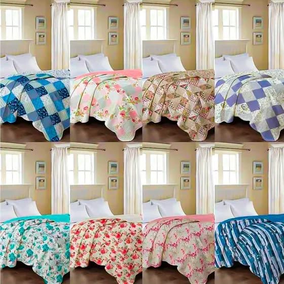 Colcha Cobre Leito Queen Casal Hotel Hotelaria Luxo Estampada