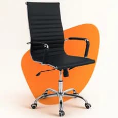 Cadeira Escritório Presidente Esteirinha Charles Eames Giratória Ergonômica Moob Boston