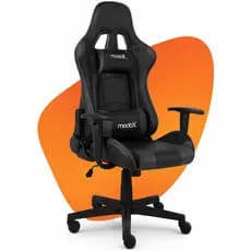 Cadeira Gamer Escritório Ergonômica Profissional Moob GT Racer Reclinável Preto Total