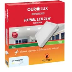 PLAFON LED SOBREPOR 24W BIV 6500K QUADRADO OUROLUX