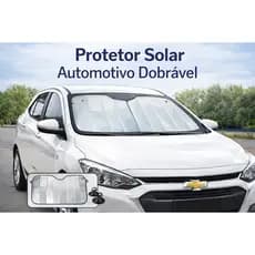 Protetor Solar Automotivo Dobrável 1,29x60cm | Quebra-Sol Alumínio Maleável | Para-brisa Universal