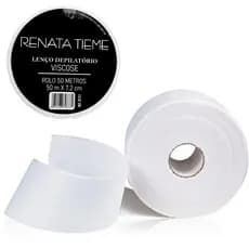Papel Falso Tecido Lenço Depilação Viscose Renata Tieme Rolo 50m