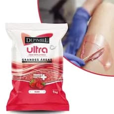 Cera Depilatória Ultra Ruby Com Frutas Vermelhas Depimiel Em Perolas