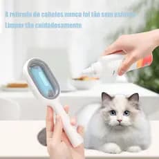 Pincel de barbear Escova de pelo Desembaraçador Pente de massagem para animais Escova de pelo animal Reduz a queda