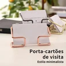 Expositor Porta-Cartões de Visita para Mesa de Escritório com Organizador Suporte Presentes e Suprimentos Profissionais