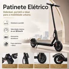 Patinete Elétrico Profissional Adulto Dobrável Portátil com Amplo e Excelente Alcance e Bateria de Longa Duração