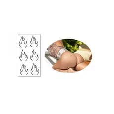 Tatuagem fogo Tatuagem de biquíni Tatuagem íntima feminina